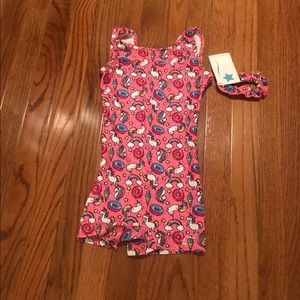 New Kids donut, unicorn and rainbow leotard